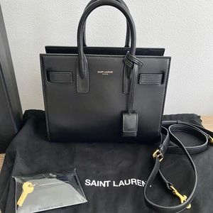 Black Saint Laurent Nano Sac De Jour